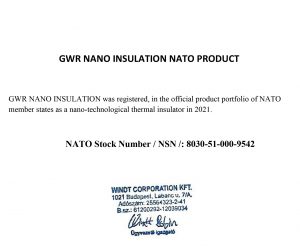 11 GWR NANO INSULATION NATO PRODUCT